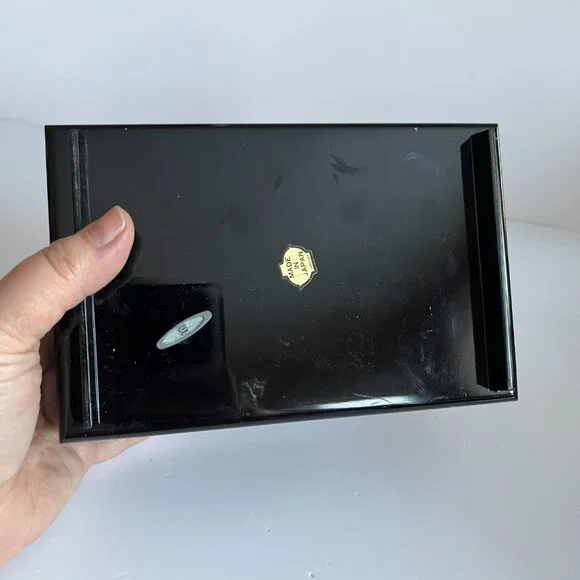 Vintage Otagiri Black Lacquered Musical Jewelry Box Made in Japan - Picture 10 of 11
